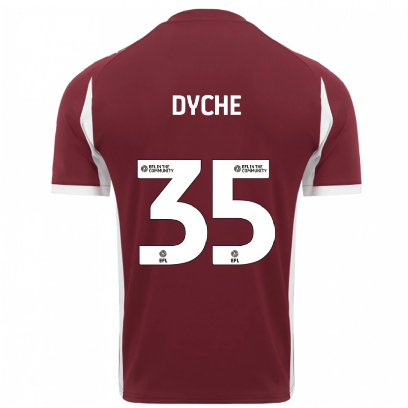 Danxen Women Max Dyche #35 Burgundy White Home Jersey 2025/26 T-Shirt