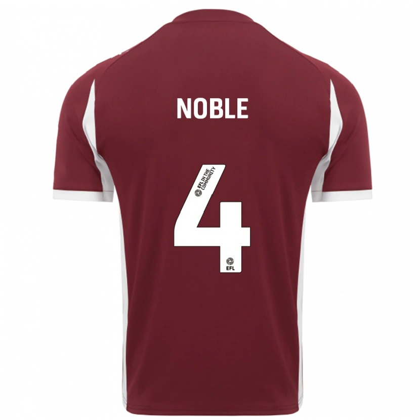Danxen Women Fay Noble #4 Burgundy White Home Jersey 2025/26 T-Shirt