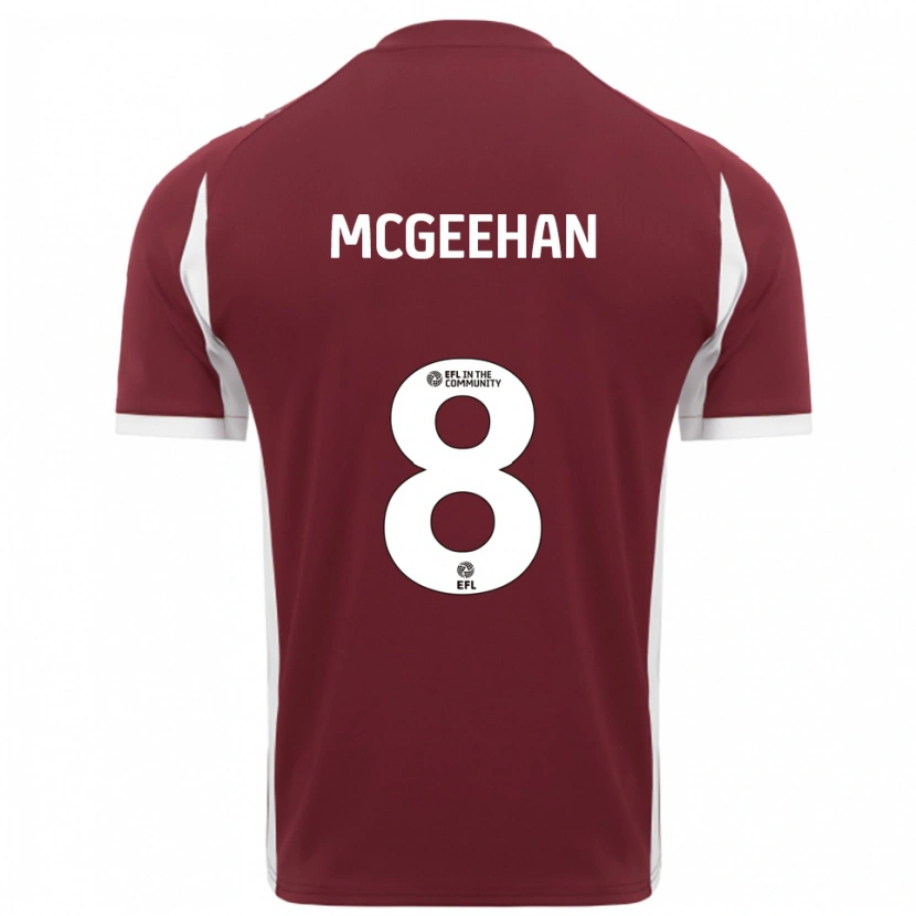 Danxen Women Cameron Mcgeehan #8 Burgundy White Home Jersey 2025/26 T-Shirt
