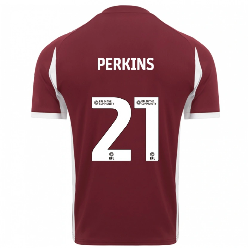 Danxen Women Jack Perkins #21 Burgundy White Home Jersey 2025/26 T-Shirt