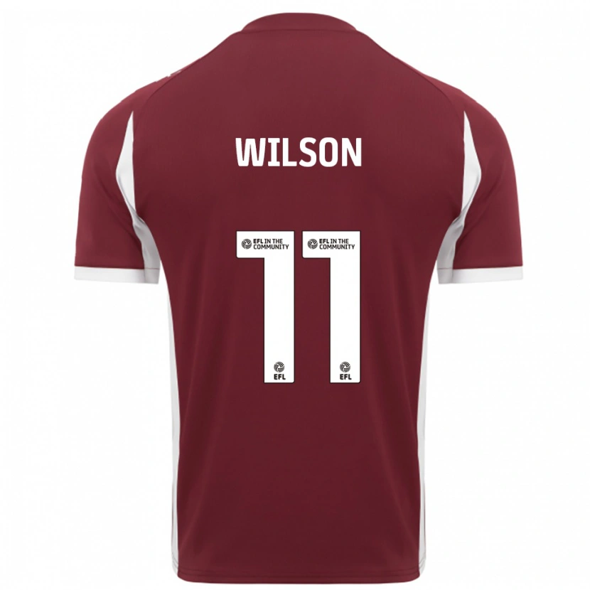 Danxen Women James Wilson #11 Burgundy White Home Jersey 2025/26 T-Shirt