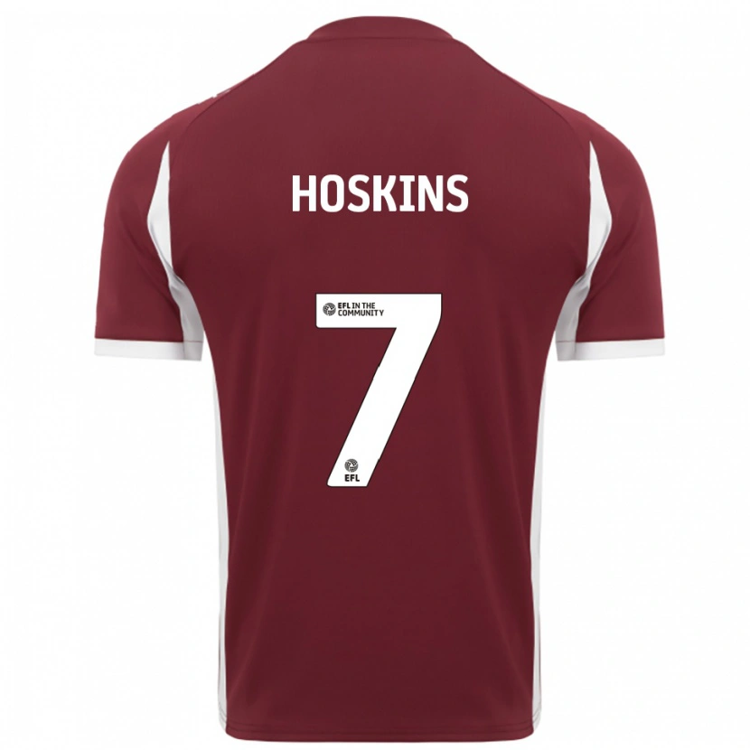 Danxen Women Sam Hoskins #7 Burgundy White Home Jersey 2025/26 T-Shirt