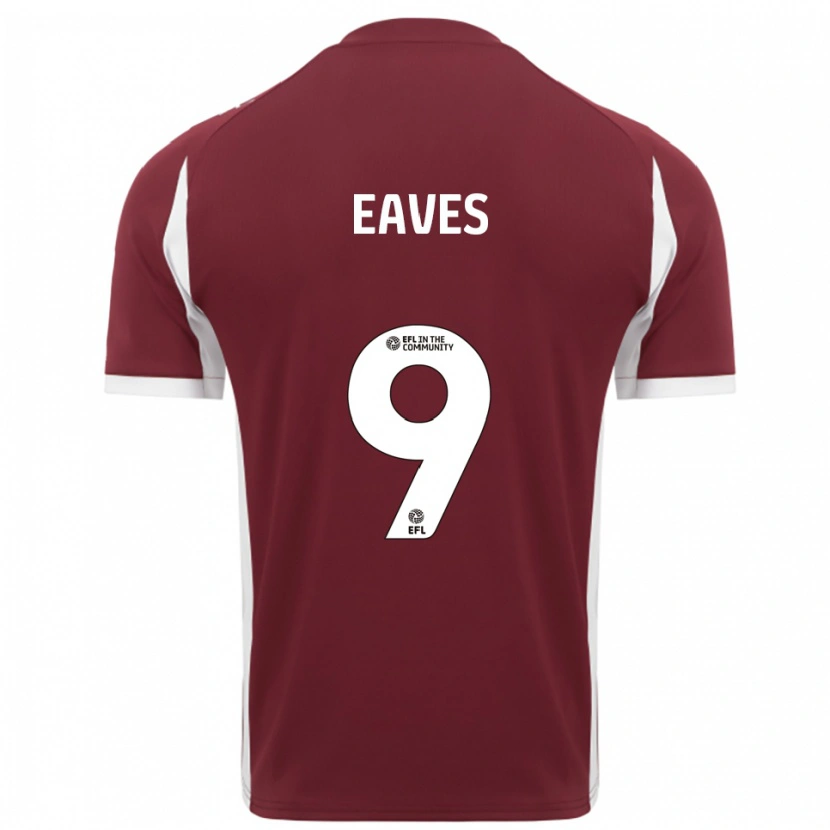 Danxen Women Tom Eaves #9 Burgundy White Home Jersey 2025/26 T-Shirt