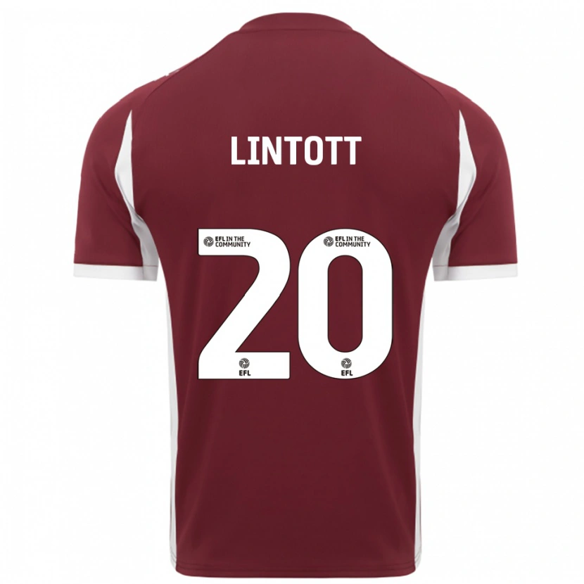 Danxen Women Harvey Lintott #20 Burgundy White Home Jersey 2025/26 T-Shirt