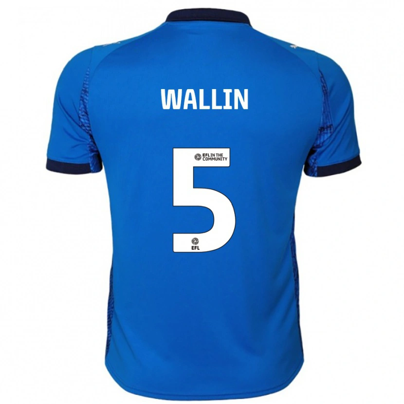 Danxen Women Oscar Wallin #5 Blue White Home Jersey 2025/26 T-Shirt