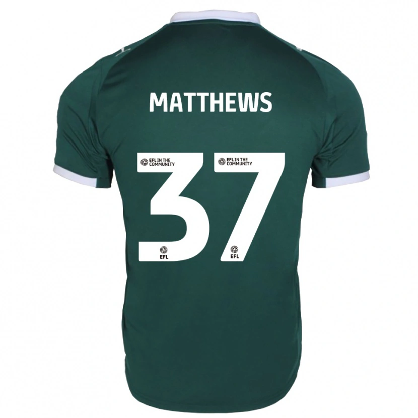 Danxen Women Jack Matthews #37 Green White Home Jersey 2025/26 T-Shirt