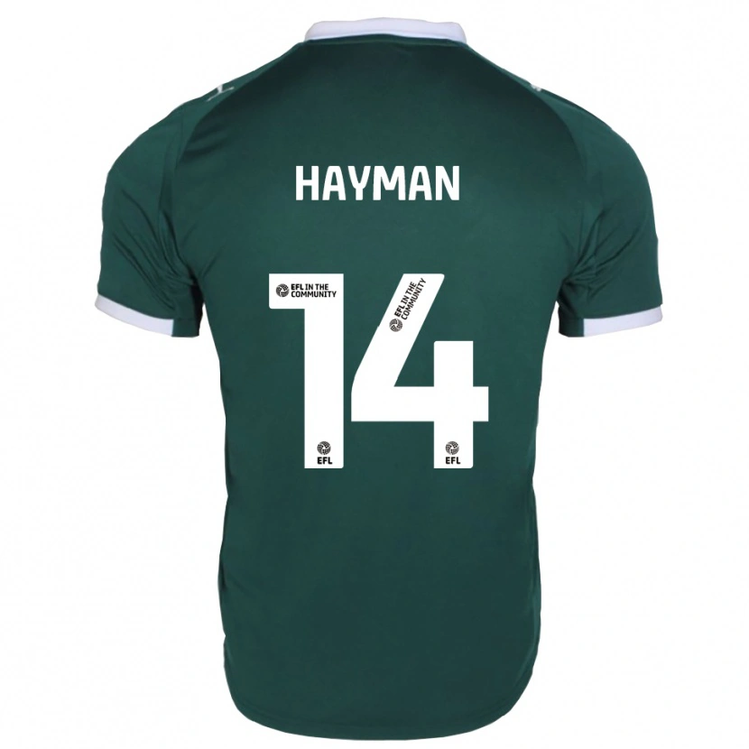 Danxen Women Sam Hayman #14 Green White Home Jersey 2025/26 T-Shirt