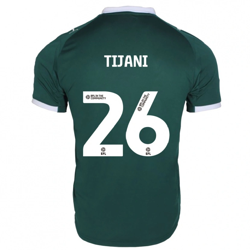 Danxen Women Muhamed Tijani #26 Green White Home Jersey 2025/26 T-Shirt