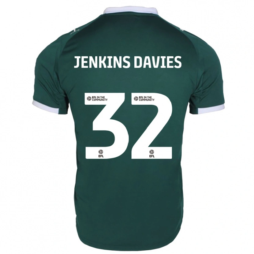 Danxen Women Will Jenkins-Davies #32 Green White Home Jersey 2025/26 T-Shirt
