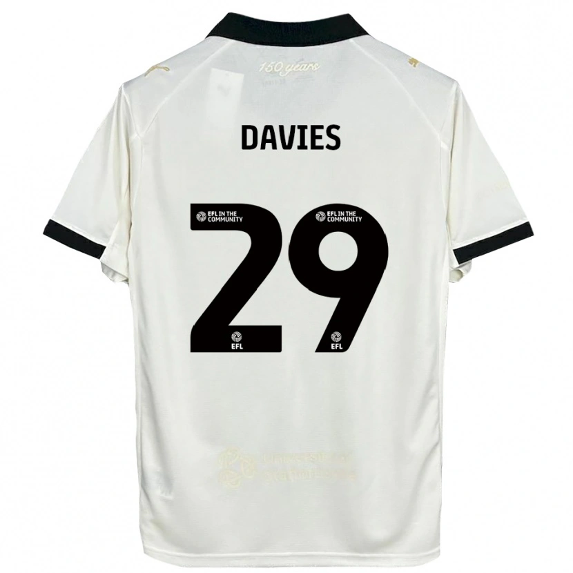 Danxen Women Arron Davies #29 Off-White Black Home Jersey 2025/26 T-Shirt