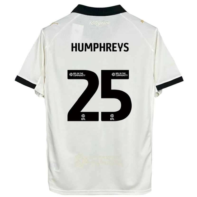 Danxen Women Cameron Humphreys #25 Off-White Black Home Jersey 2025/26 T-Shirt