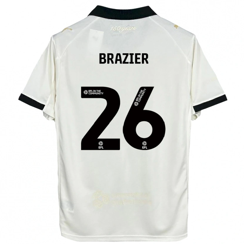 Danxen Women Liam Brazier #26 Off-White Black Home Jersey 2025/26 T-Shirt