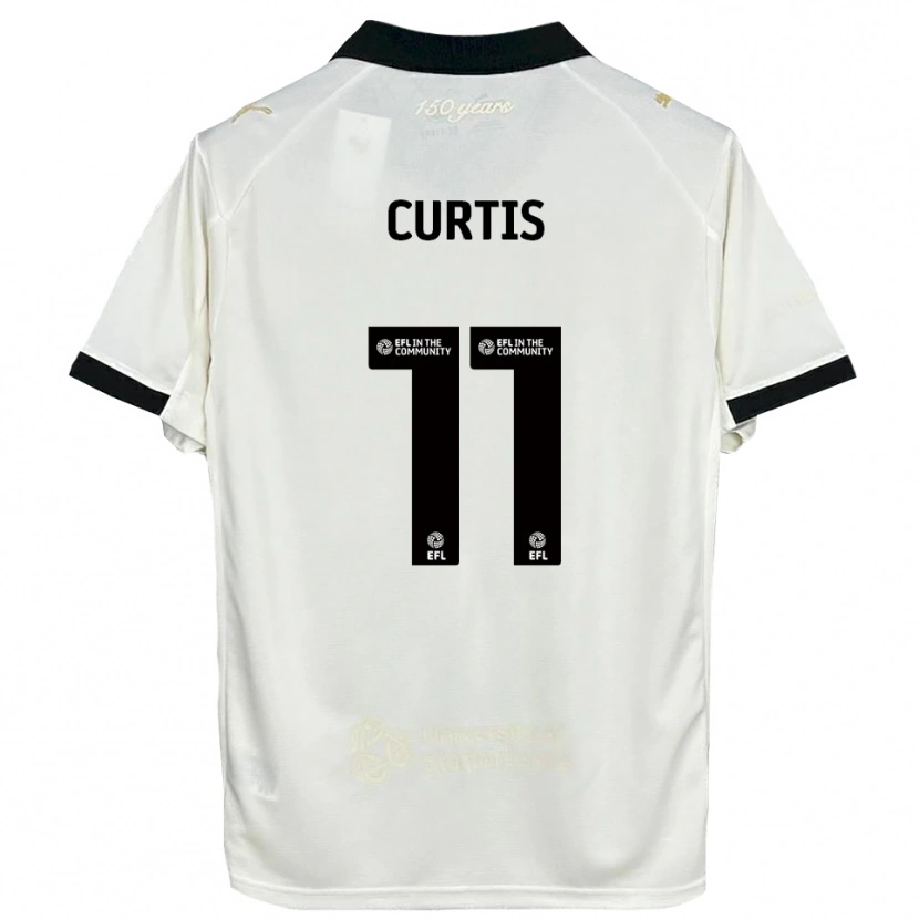 Danxen Women Ronan Curtis #11 Off-White Black Home Jersey 2025/26 T-Shirt