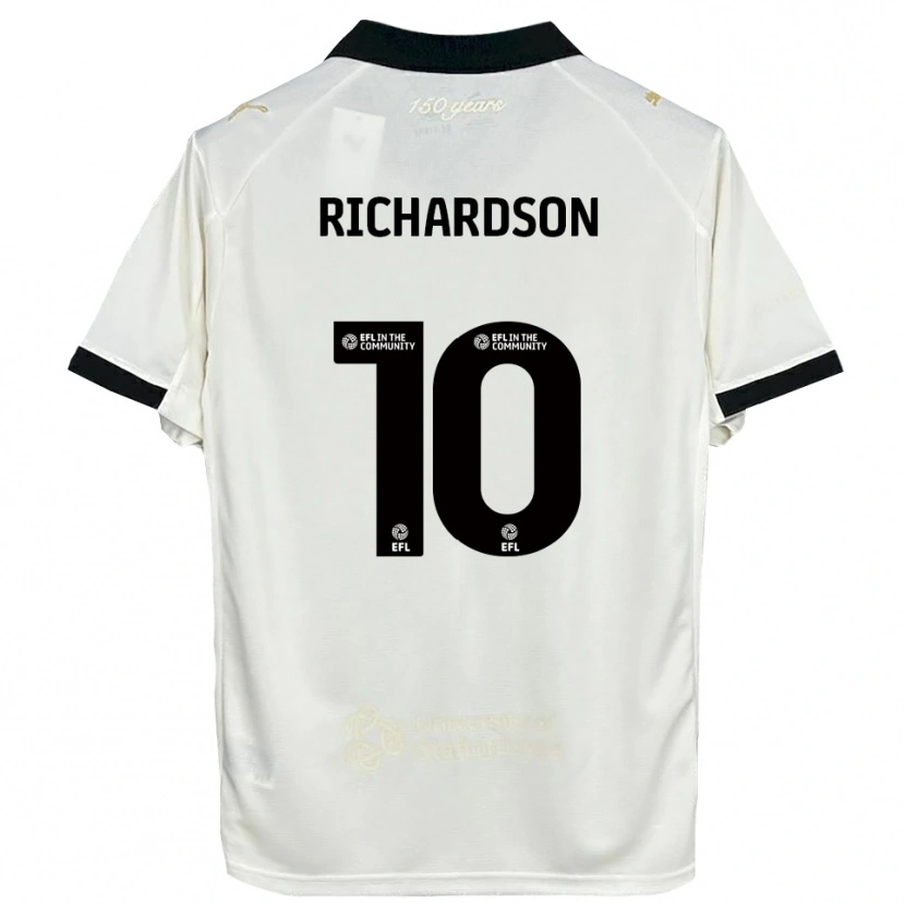 Danxen Women Kelsey Richardson #10 Off-White Black Home Jersey 2025/26 T-Shirt