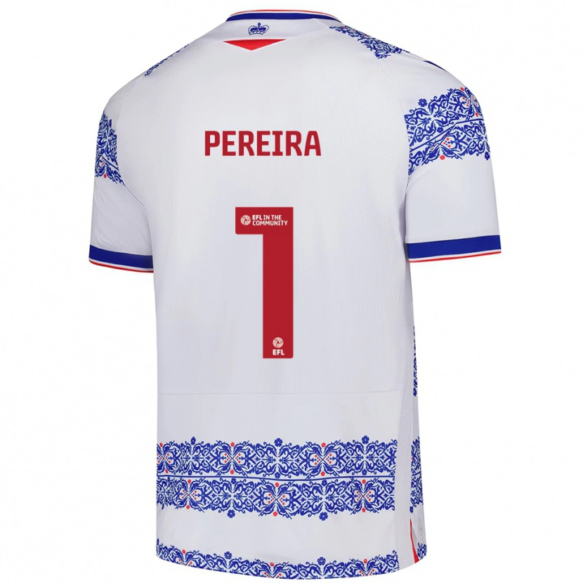 Danxen Women Joel Pereira #1 White Blue Home Jersey 2025/26 T-Shirt