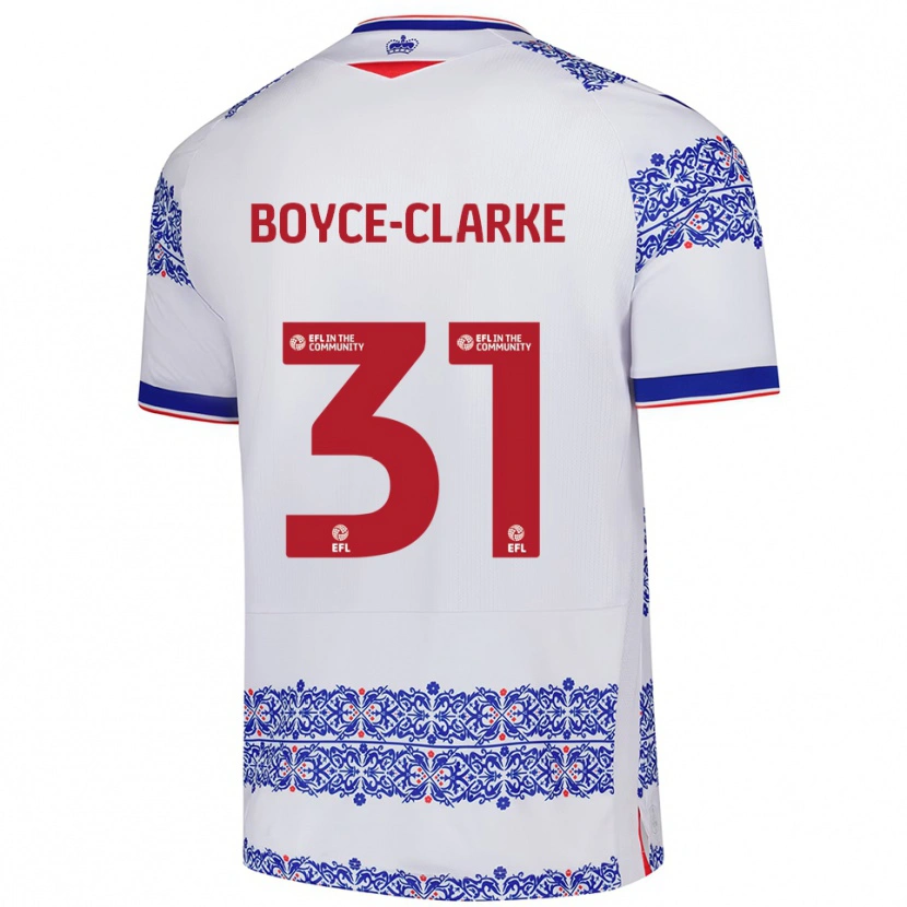 Danxen Women Coniah Boyce-Clarke #31 White Blue Home Jersey 2025/26 T-Shirt