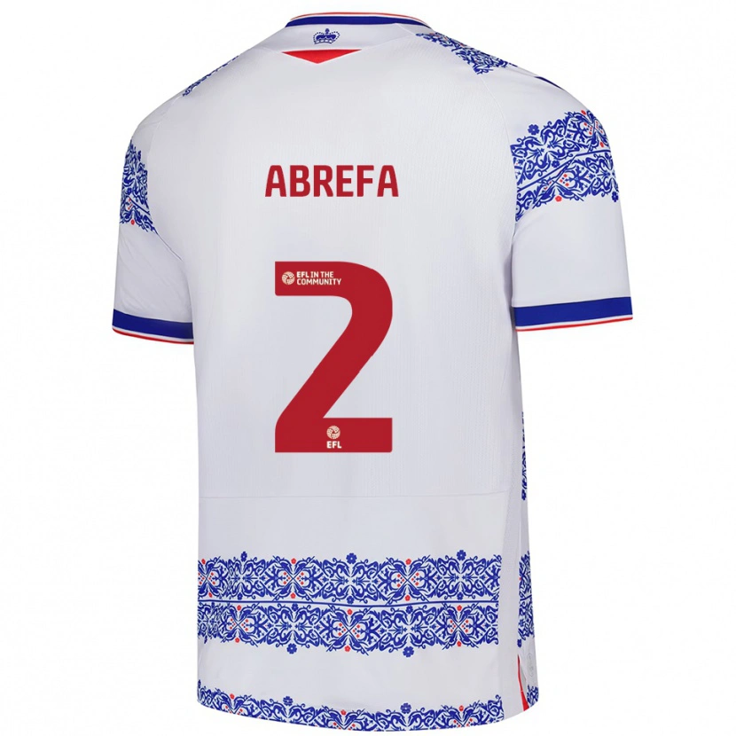 Danxen Women Kelvin Abrefa #2 White Blue Home Jersey 2025/26 T-Shirt