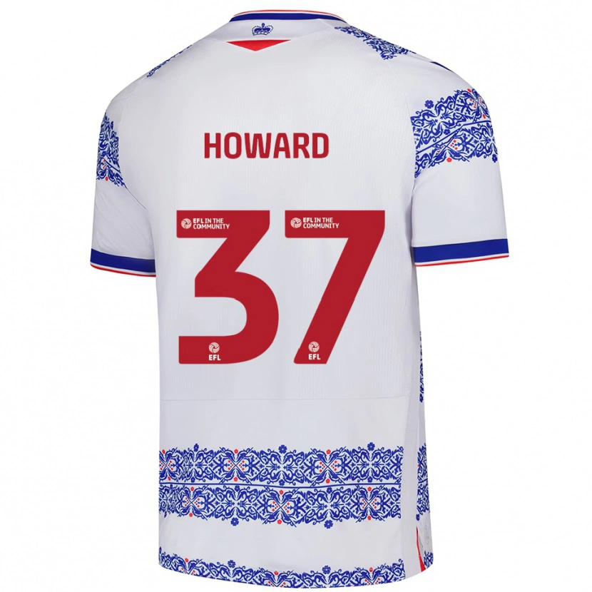 Danxen Women Luke Howard #37 White Blue Home Jersey 2025/26 T-Shirt