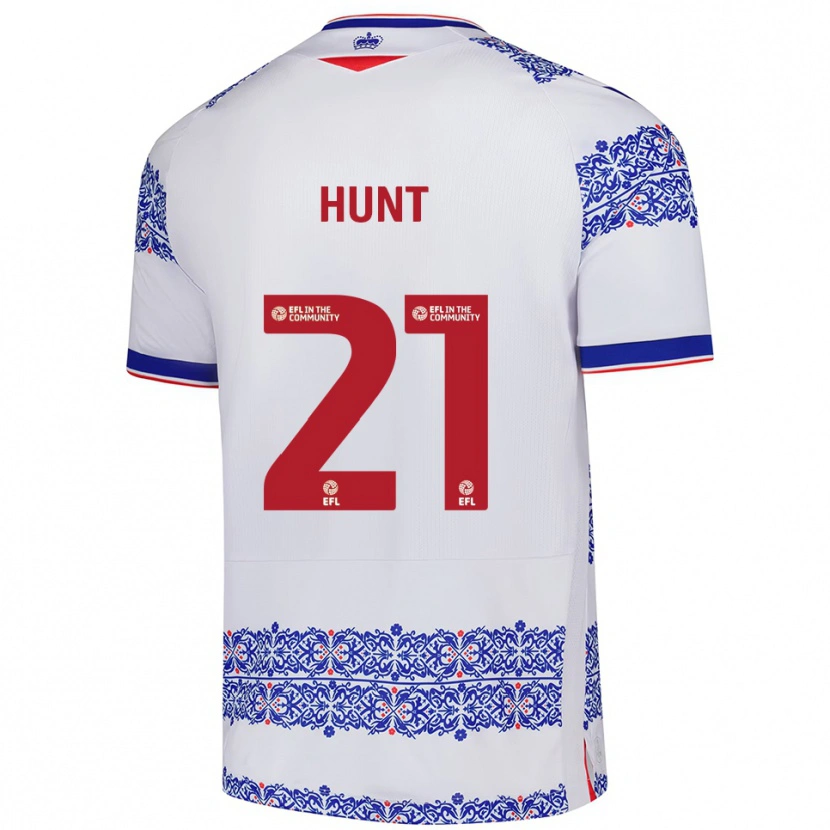 Danxen Women Mae Hunt #21 White Blue Home Jersey 2025/26 T-Shirt