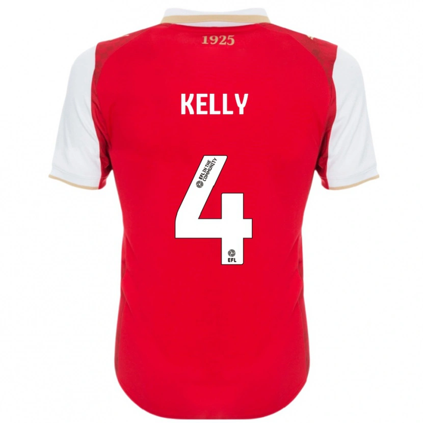 Danxen Women Liam Kelly #4 Red White Home Jersey 2025/26 T-Shirt