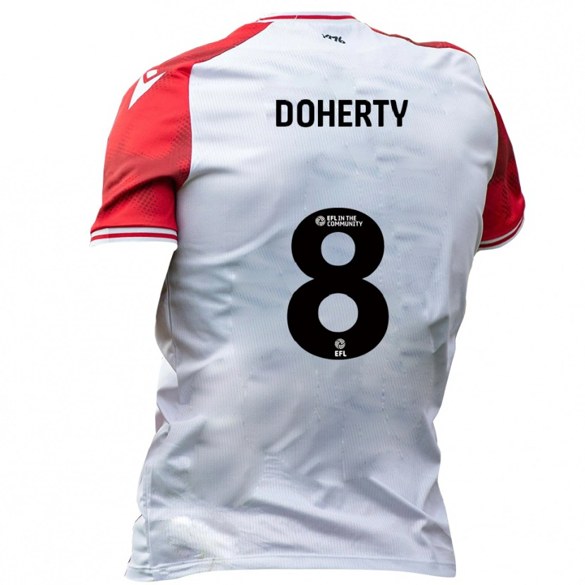 Danxen Women Ryan Doherty #8 White Red Home Jersey 2025/26 T-Shirt