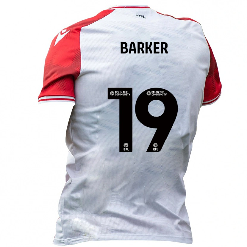 Danxen Women Frankie Barker #19 White Red Home Jersey 2025/26 T-Shirt