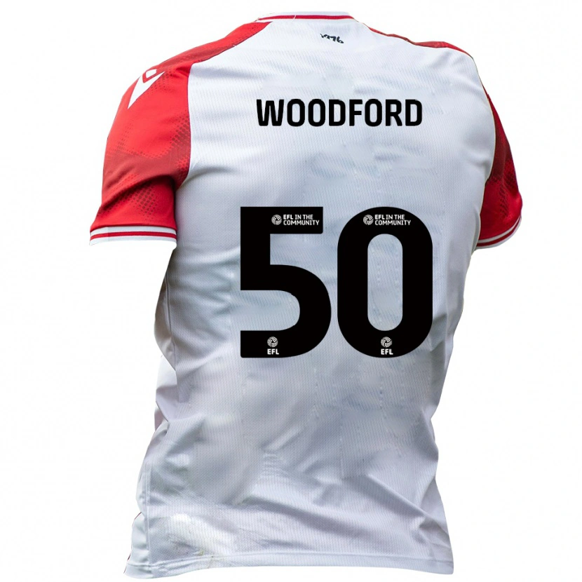 Danxen Women Max Woodford #50 White Red Home Jersey 2025/26 T-Shirt