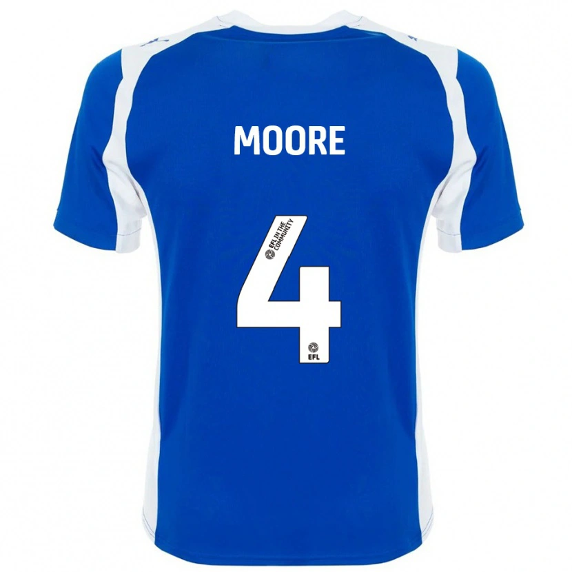 Danxen Women Abbie Moore #4 Blue White Home Jersey 2025/26 T-Shirt