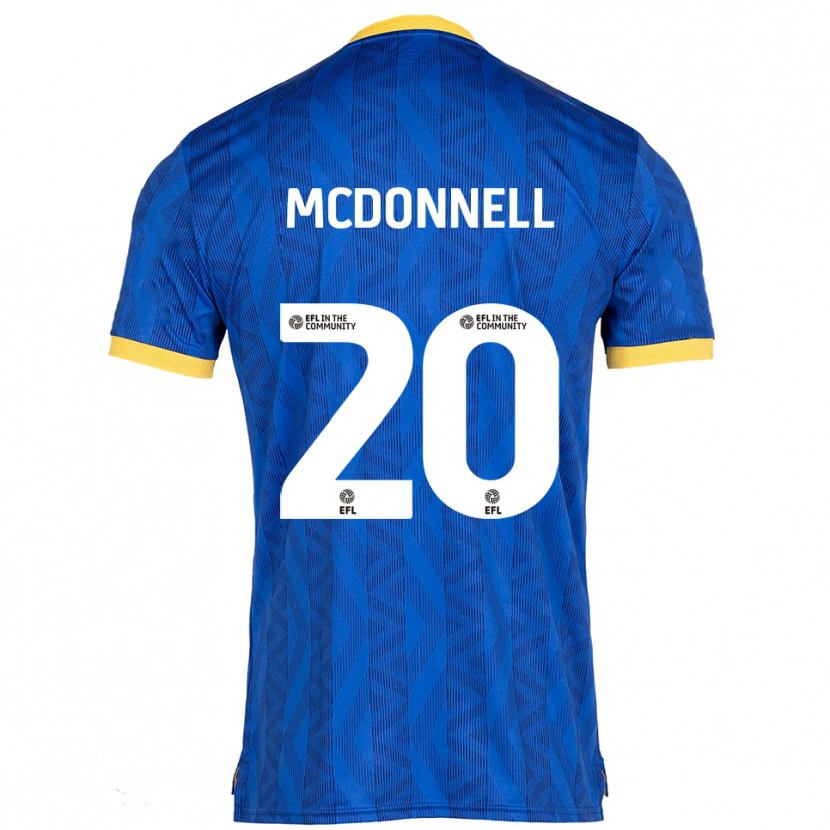 Danxen Women Joe Mcdonnell #20 Navy Yellow Home Jersey 2025/26 T-Shirt
