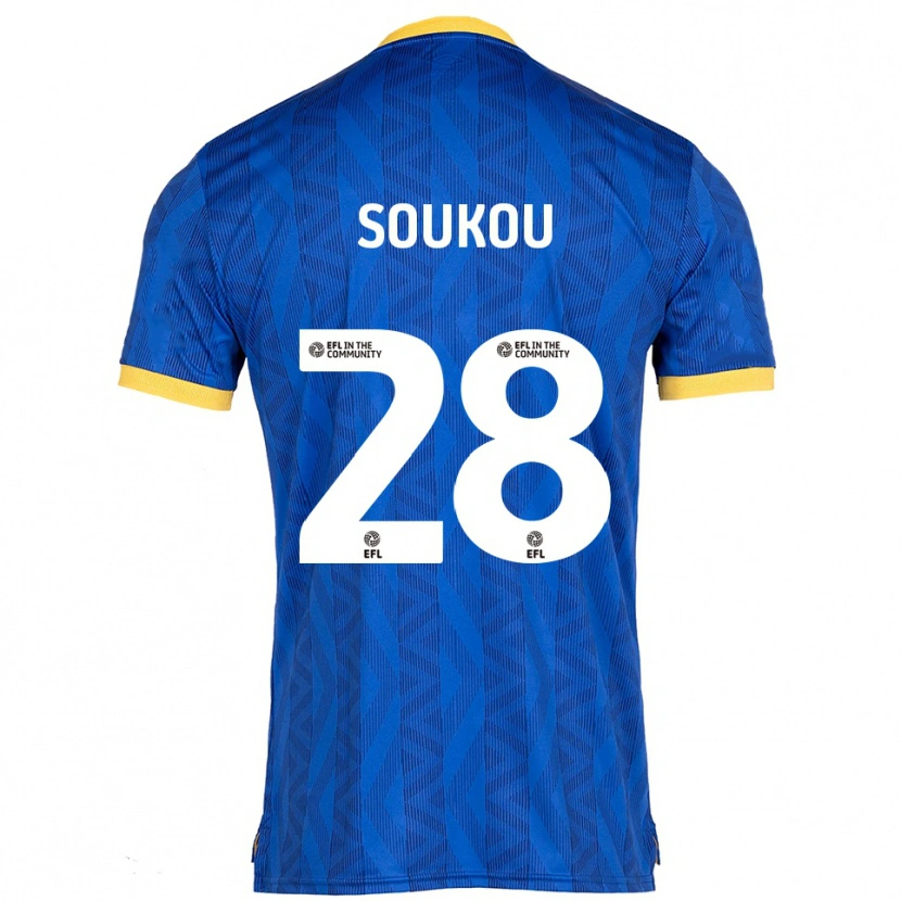 Danxen Women Shaun Soukou #28 Navy Yellow Home Jersey 2025/26 T-Shirt