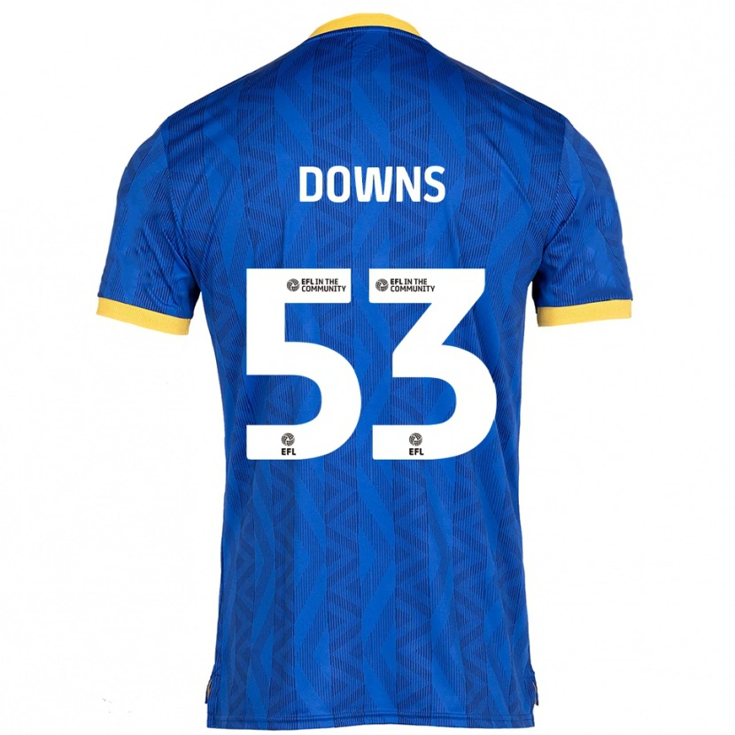 Danxen Women Oliver Downs #53 Navy Yellow Home Jersey 2025/26 T-Shirt