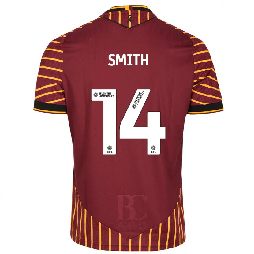 Danxen Women Tyler Smith #14 Orange Burgundy Home Jersey 2025/26 T-Shirt