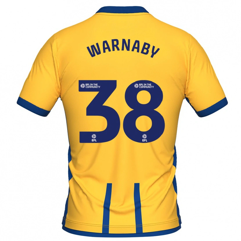 Danxen Women Lewis Warnaby #38 Yellow Blue Home Jersey 2025/26 T-Shirt