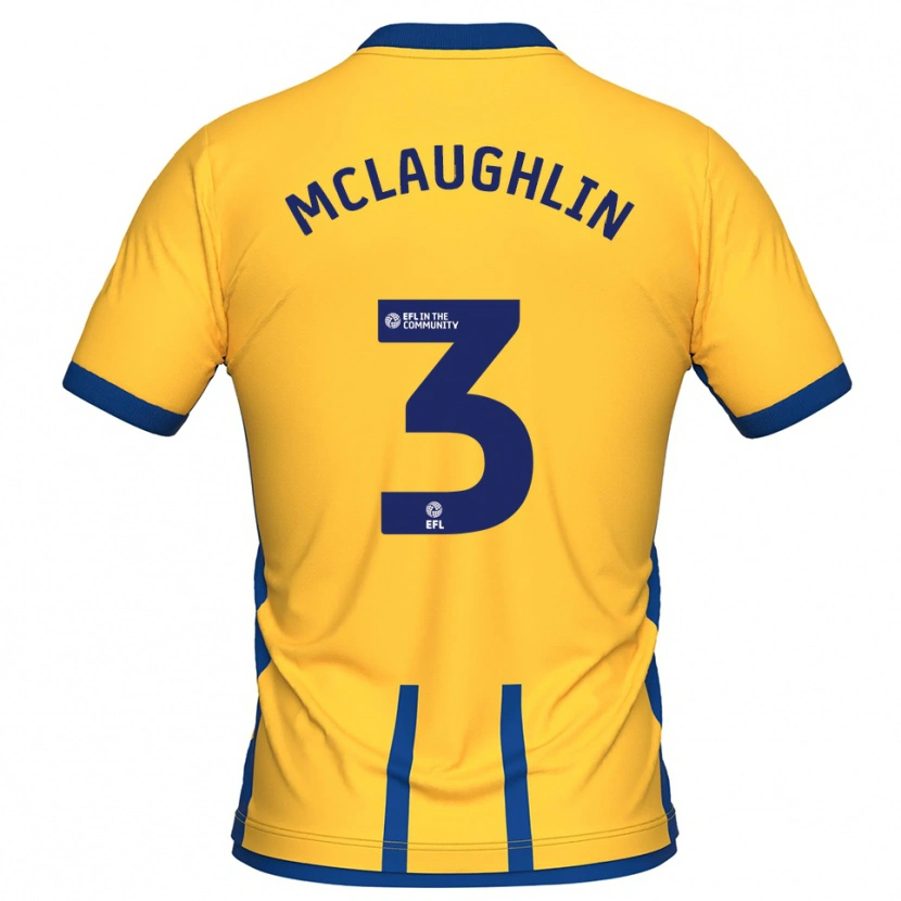 Danxen Women Stephen Mclaughlin #3 Yellow Blue Home Jersey 2025/26 T-Shirt