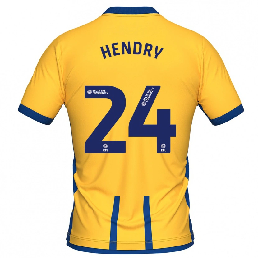 Danxen Women Regan Hendry #24 Yellow Blue Home Jersey 2025/26 T-Shirt