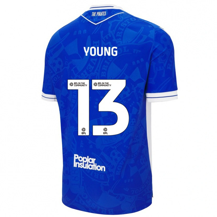 Danxen Women Brad Young #13 Blue White Home Jersey 2025/26 T-Shirt