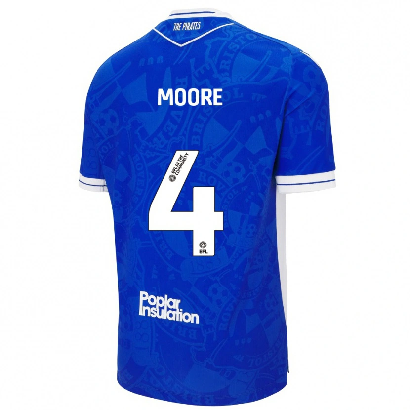 Danxen Women Taylor Moore #4 Blue White Home Jersey 2025/26 T-Shirt