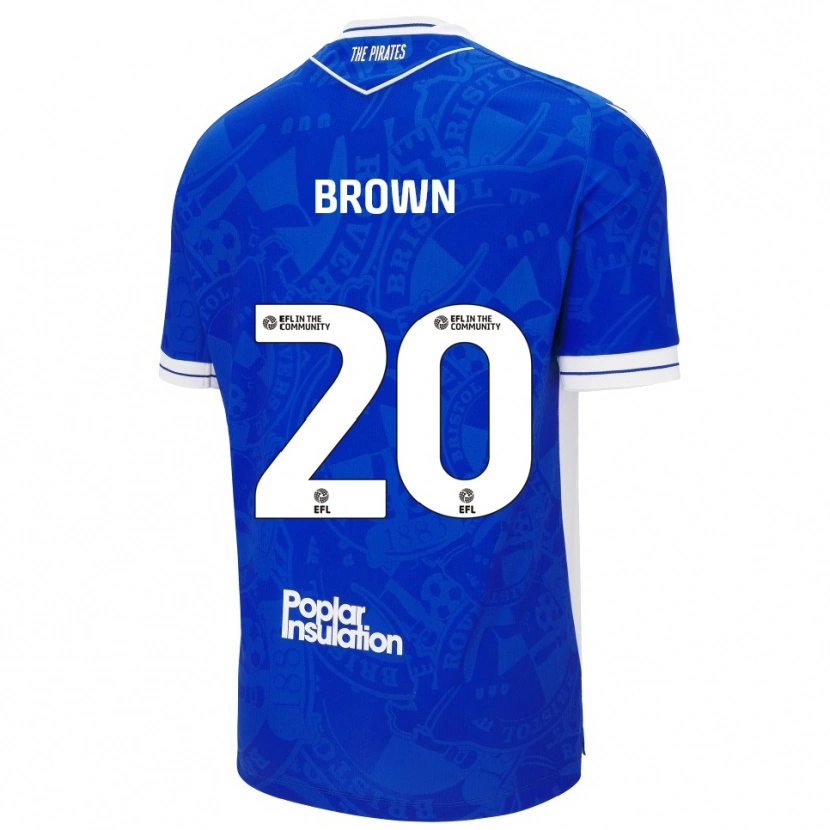 Danxen Women Jevani Brown #20 Blue White Home Jersey 2025/26 T-Shirt