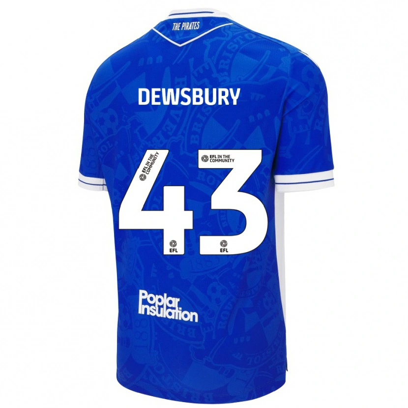 Danxen Women Ollie Dewsbury #43 Blue White Home Jersey 2025/26 T-Shirt