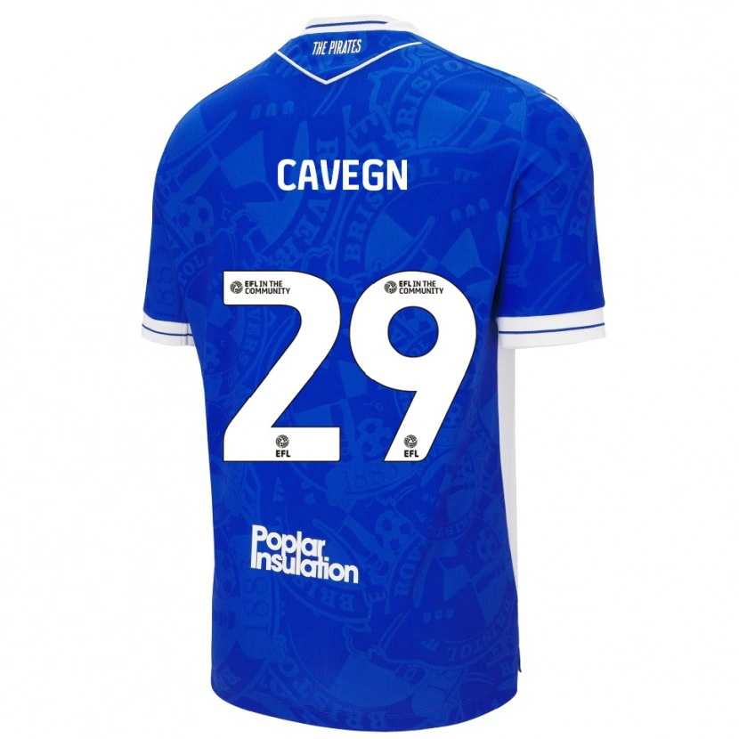 Danxen Women Fabrizio Cavegn #29 Blue White Home Jersey 2025/26 T-Shirt