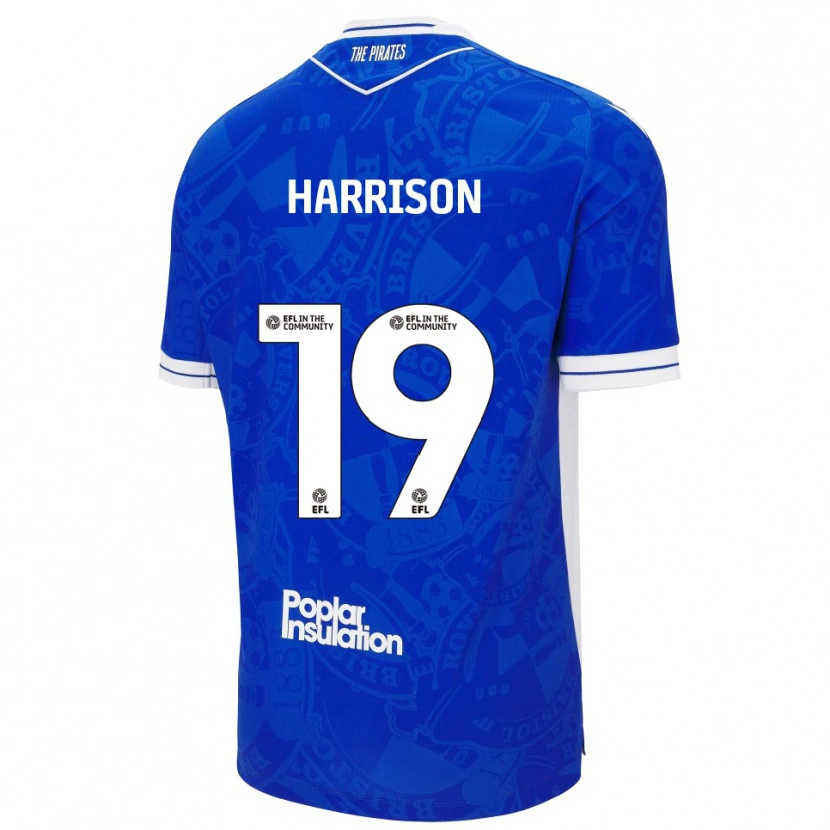 Danxen Women Ellis Harrison #19 Blue White Home Jersey 2025/26 T-Shirt
