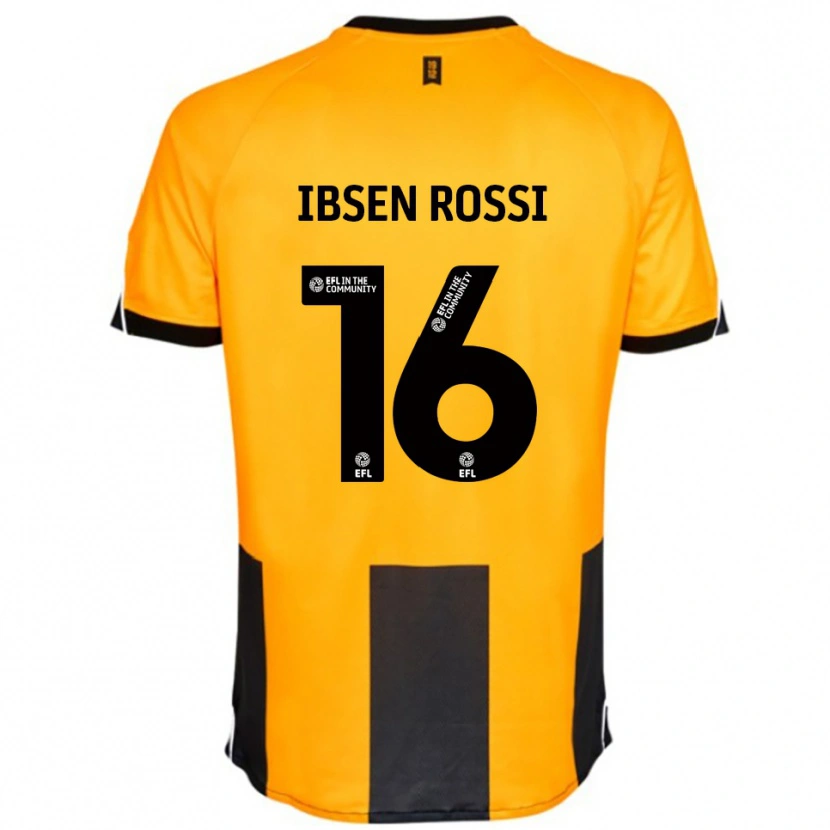 Danxen Women Zeno Ibsen Rossi #16 Orange Black Home Jersey 2025/26 T-Shirt