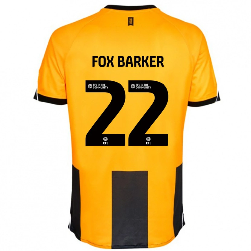 Danxen Women Mistie Fox-Barker #22 Orange Black Home Jersey 2025/26 T-Shirt
