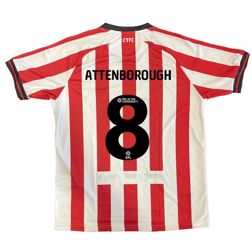 Danxen Women Megan Attenborough #8 Red White Black Home Jersey 2025/26 T-Shirt