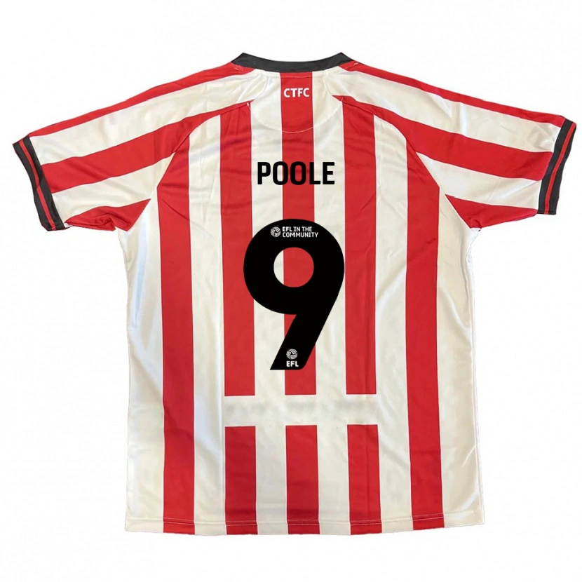 Danxen Women Phoebie Poole #9 Red White Black Home Jersey 2025/26 T-Shirt