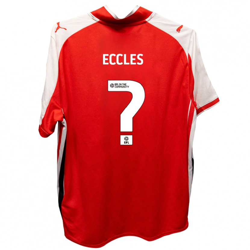 Danxen Women Josh Eccles #0 Red White Home Jersey 2025/26 T-Shirt