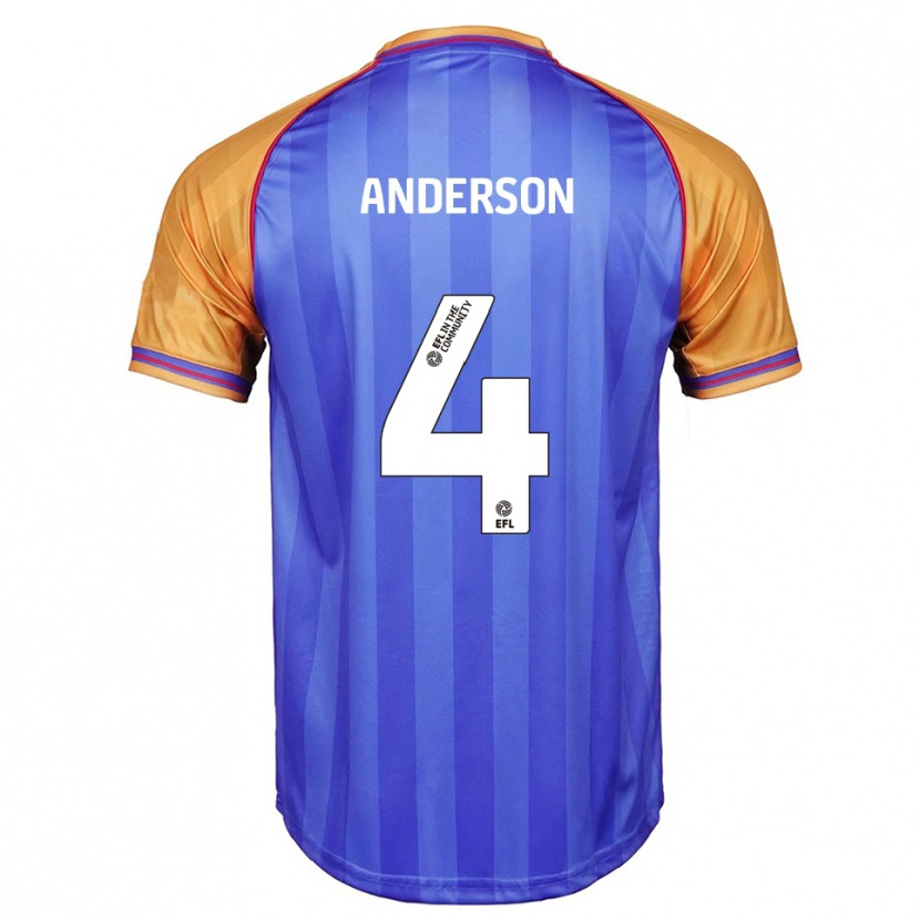 Danxen Women Tom Anderson #4 Blue Orange Home Jersey 2025/26 T-Shirt