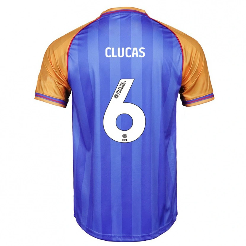 Danxen Women Sam Clucas #6 Blue Orange Home Jersey 2025/26 T-Shirt