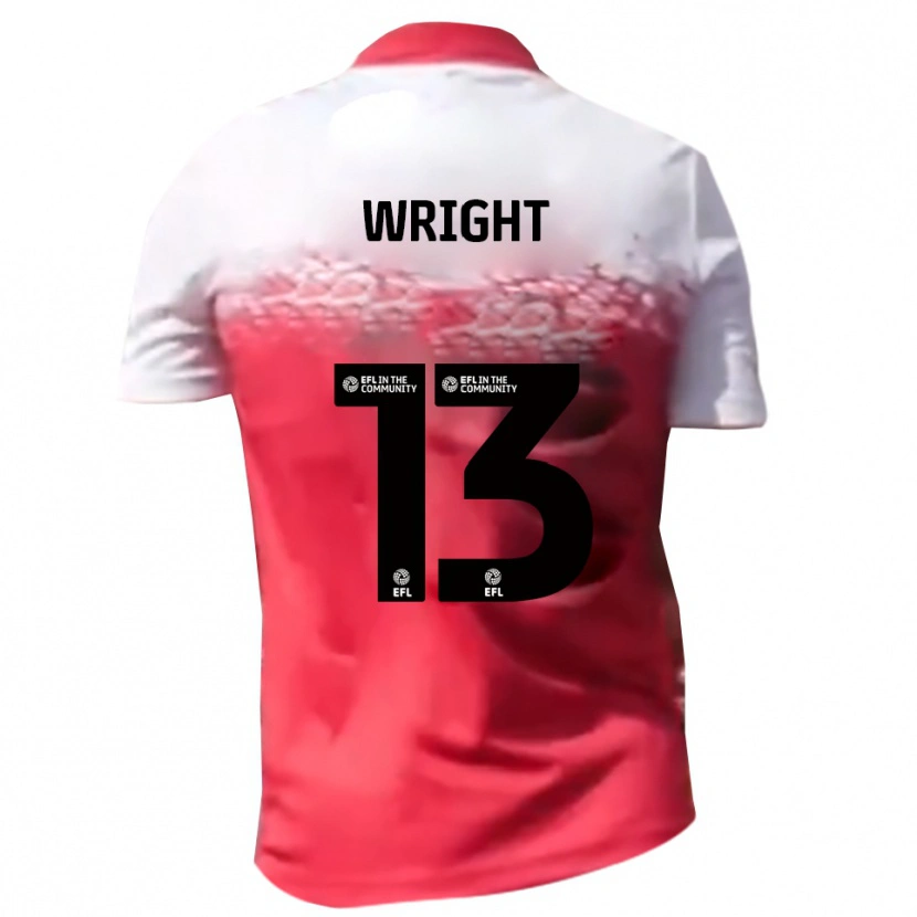 Danxen Women Oliver Wright #13 Red White Home Jersey 2025/26 T-Shirt