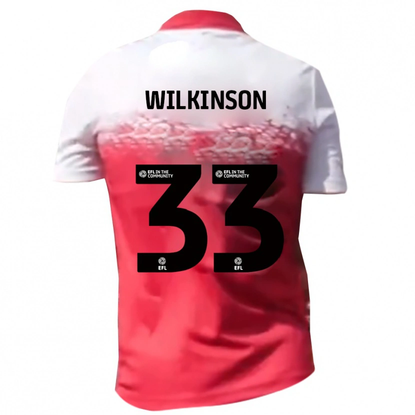 Danxen Women Finlay Wilkinson #33 Red White Home Jersey 2025/26 T-Shirt